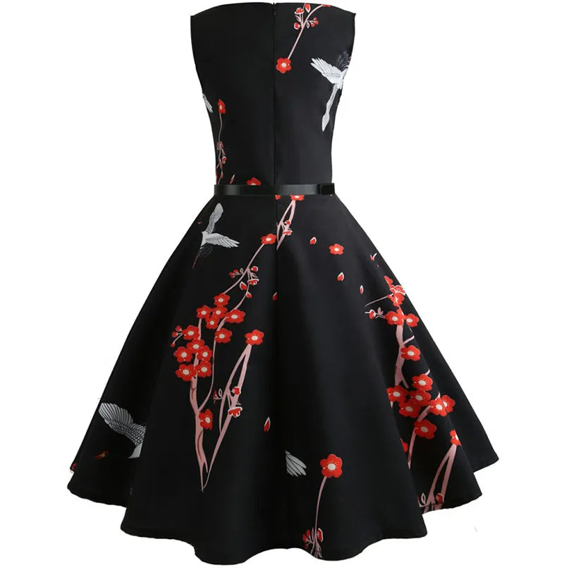 Robe Rockabilly - Cerise Sakura dos