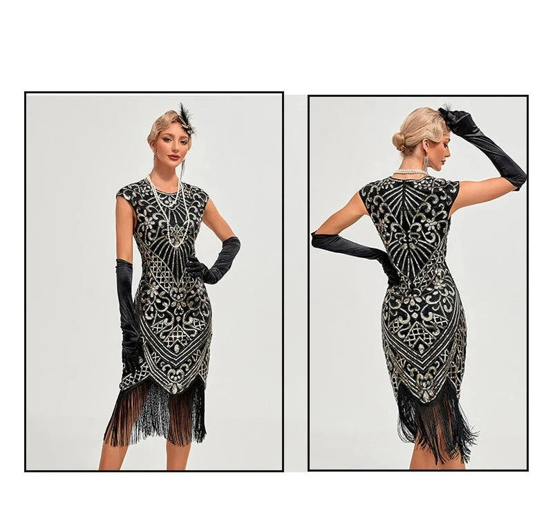 Robe des Années Folles face et dos