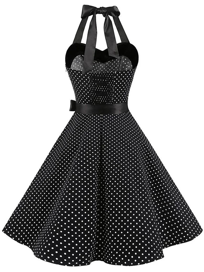 Robe Pin Up noir dos