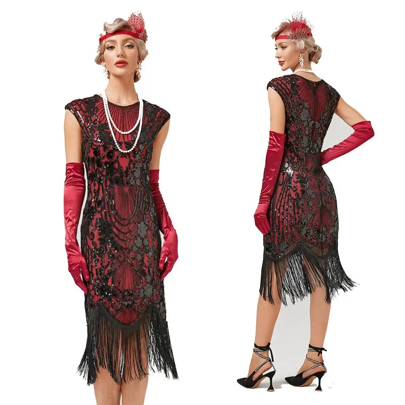Robe Charleston Rouge Chic Robe Retro N°1 des Robes Charleston