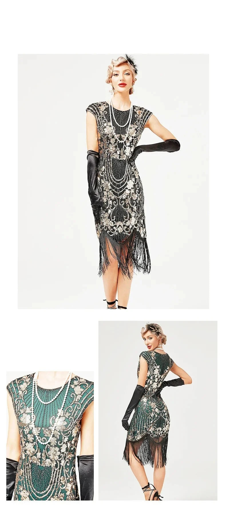Robe Charleston Mariage Noir et autre