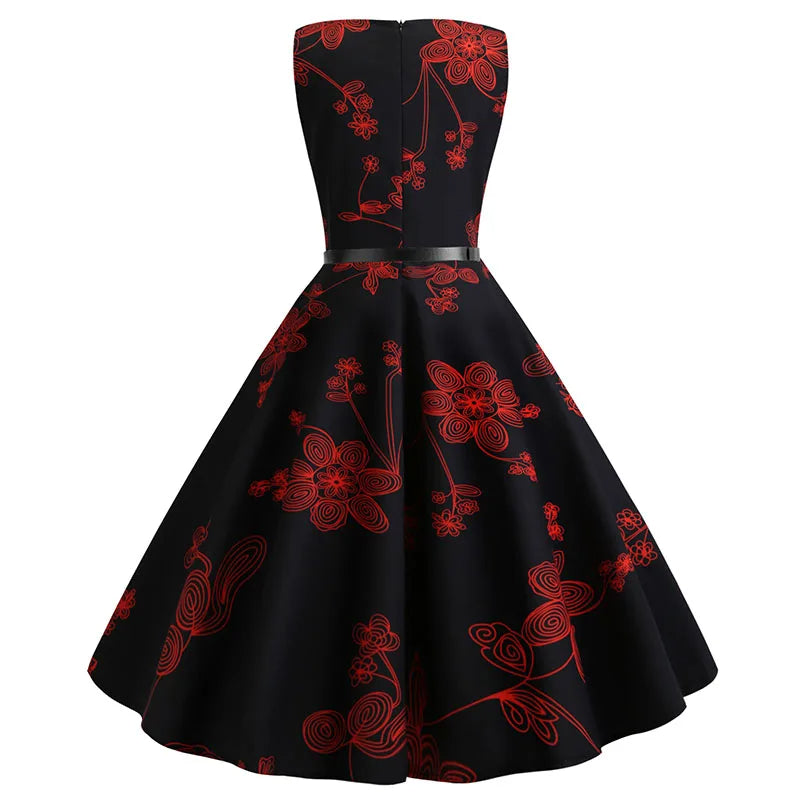 Robe Bustier Rockabilly dos