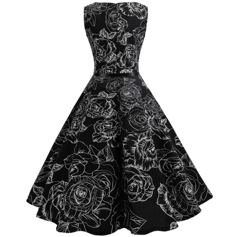 Robe Noire Rockabilly dos