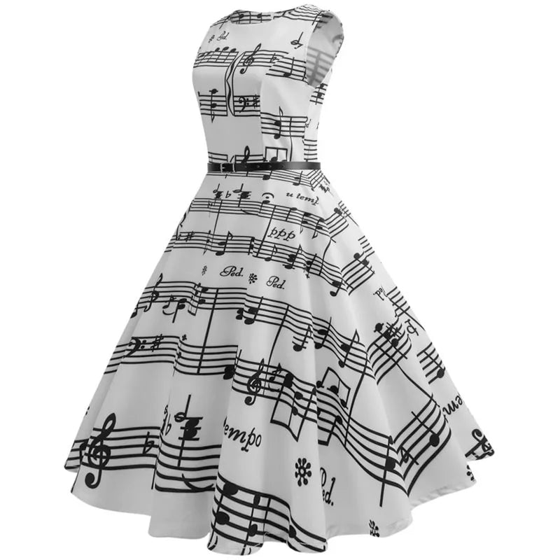 Robe Rockabilly - Note de musique profil