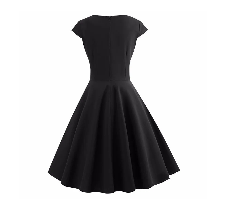 Robe de Mariée Pin-Up noir dos