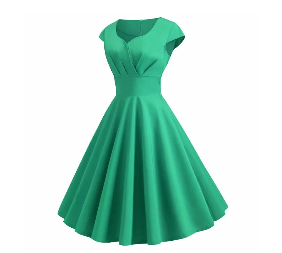 Robe de Mariée Pin-Up vert profil