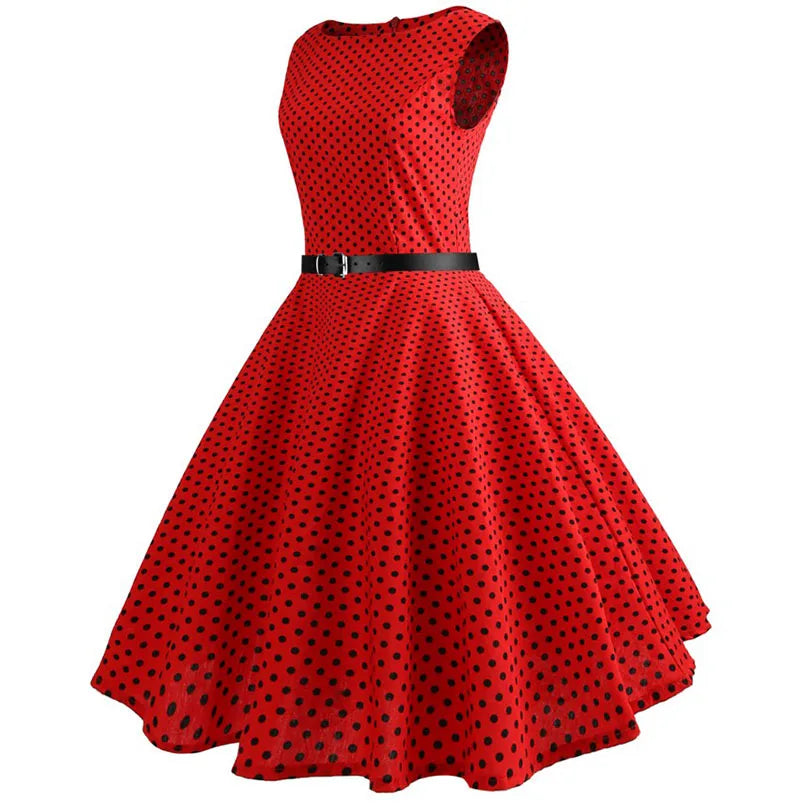 Robe Rockabilly Cerise profil