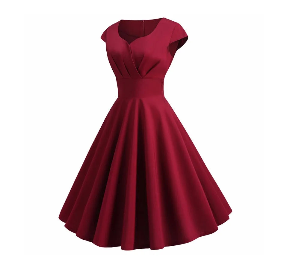 Robe de Mariée Pin-Up rouge profil