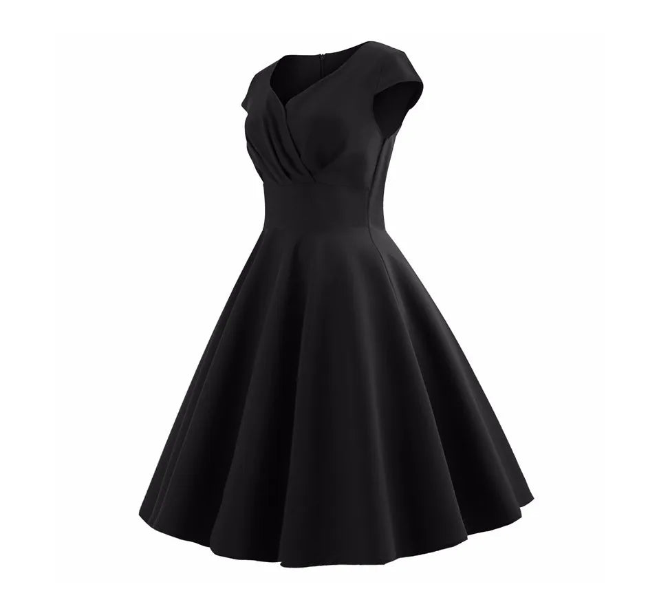 Robe de Mariée Pin-Up noir profil