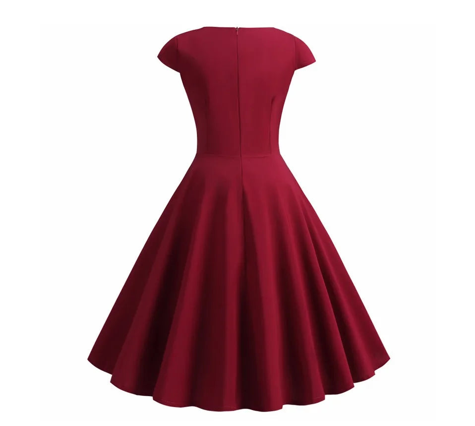 Robe de Mariée Pin-Up rouge dos