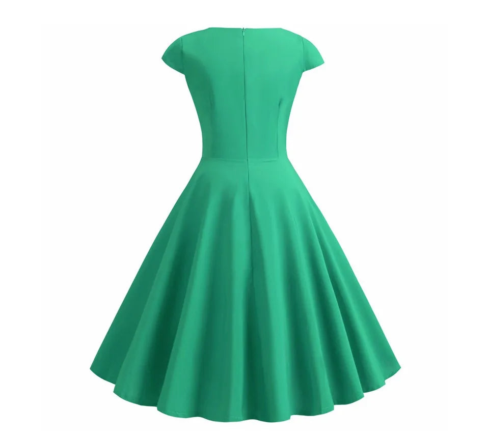 Robe de Mariée Pin-Up vert dos