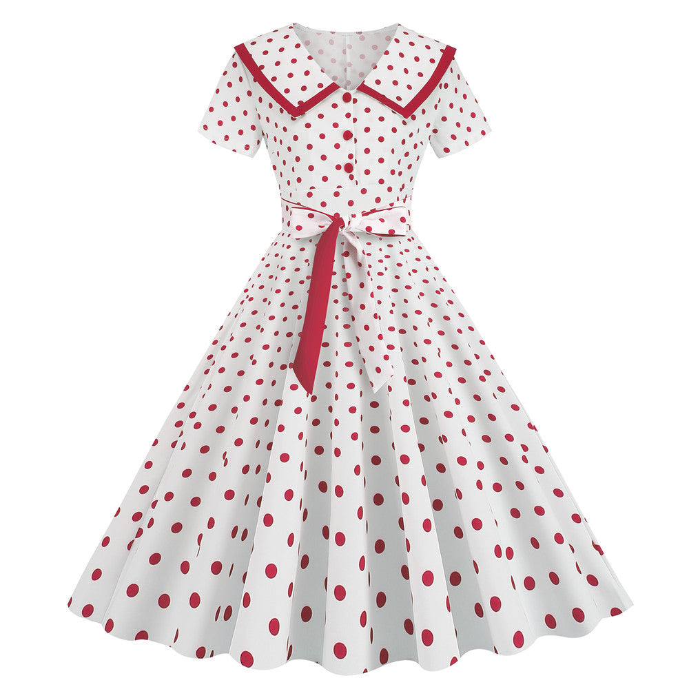 Robe Pin Up Rétro rouge