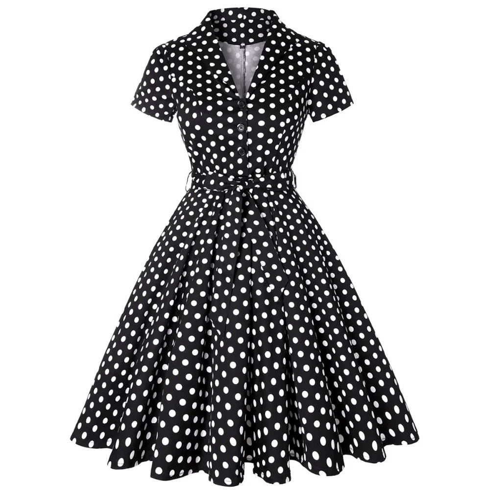 Robe à Pois Vintage Année 50