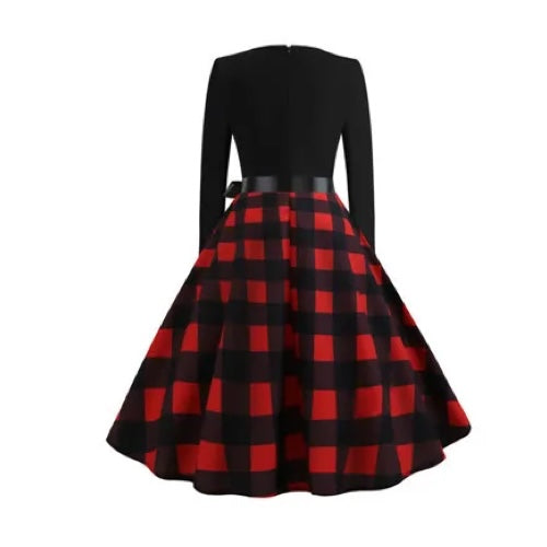 Tenue Rockabilly Femme noir et rouge