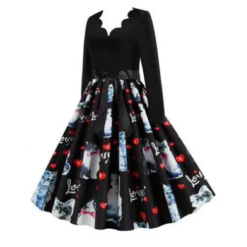 Robe Rockabilly - Longue profil