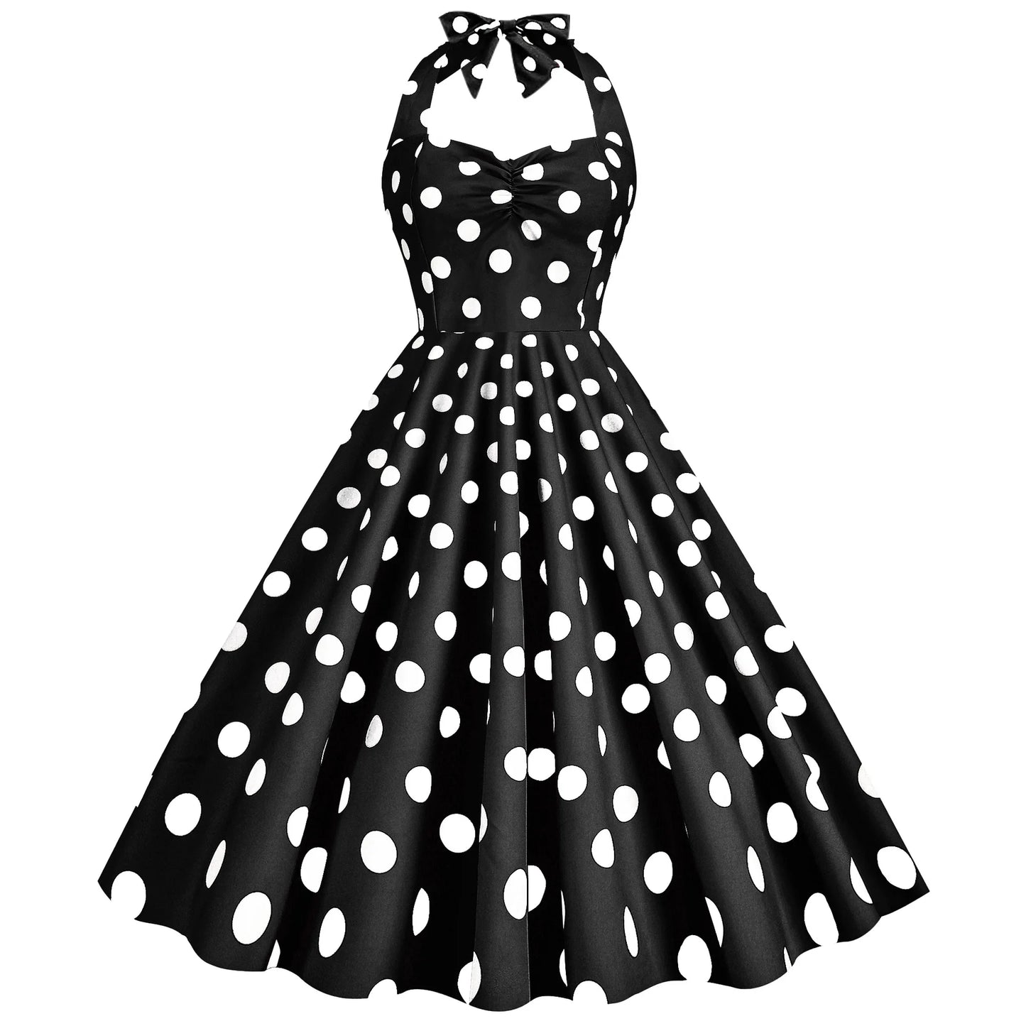 Robe Pin-Up Classique Année 50 Noir