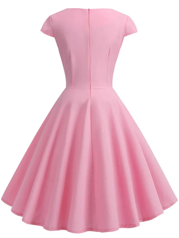 Robe de Mariée Pin-Up rose dos