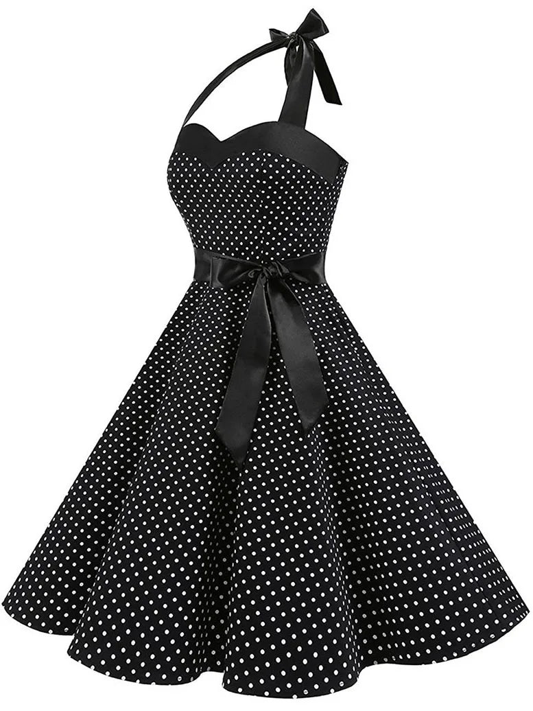 Robe Pin Up noir profil