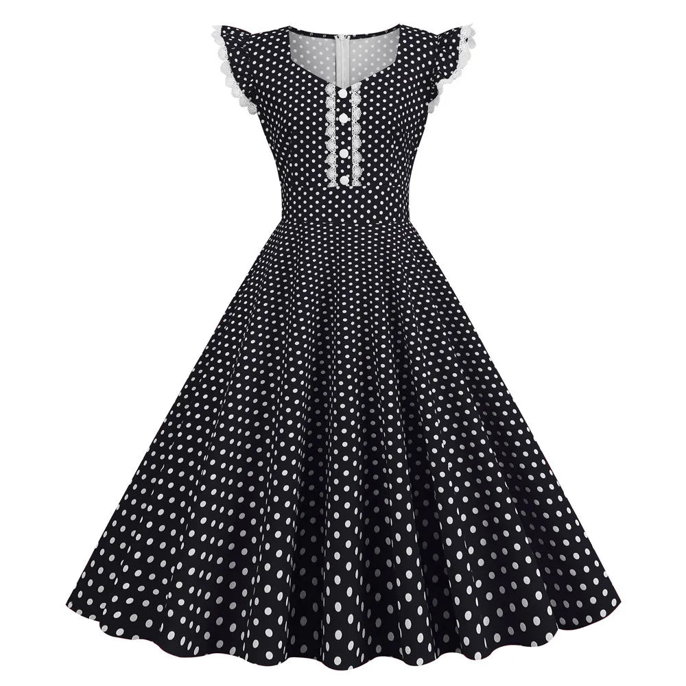 Robe Pin-Up - Grande Taille Noir