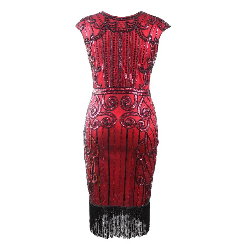 Robe Charleston Femme Rouge