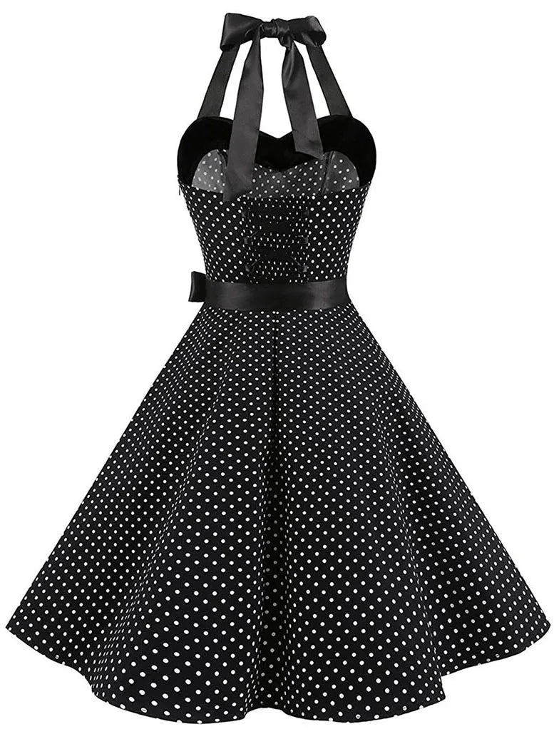 Robe Pin Up noir dos