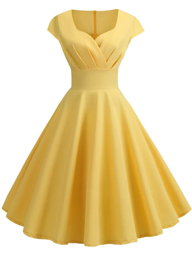 Robe de Mariée Pin-Up jaune