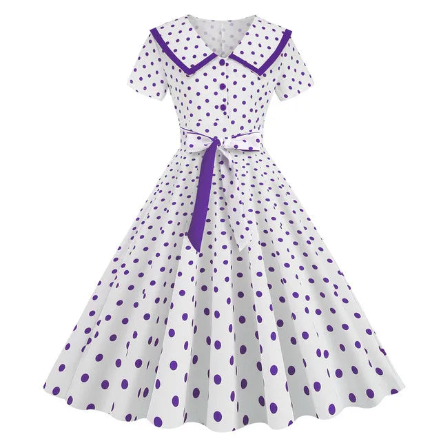 Robe Pin Up Rétro violet