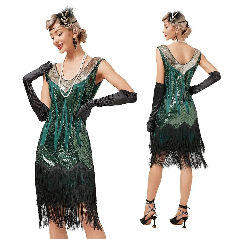 Robe Charleston verte