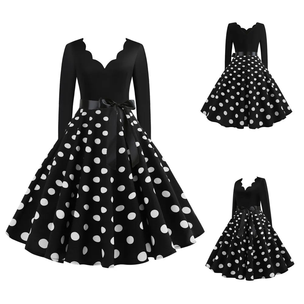 Robe à pois Rockabilly vues