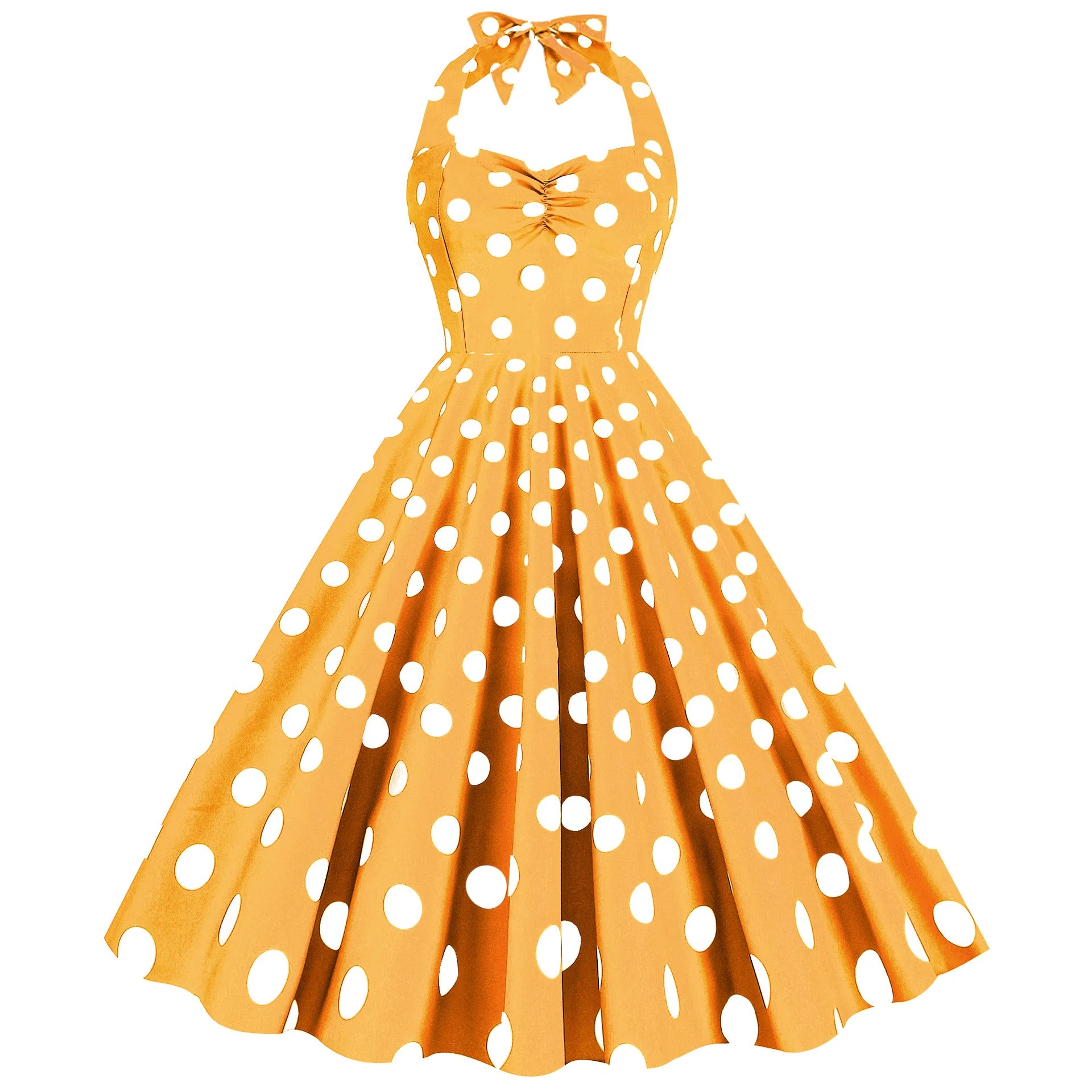 Robe Pin-Up Classique Année 50 Jaune