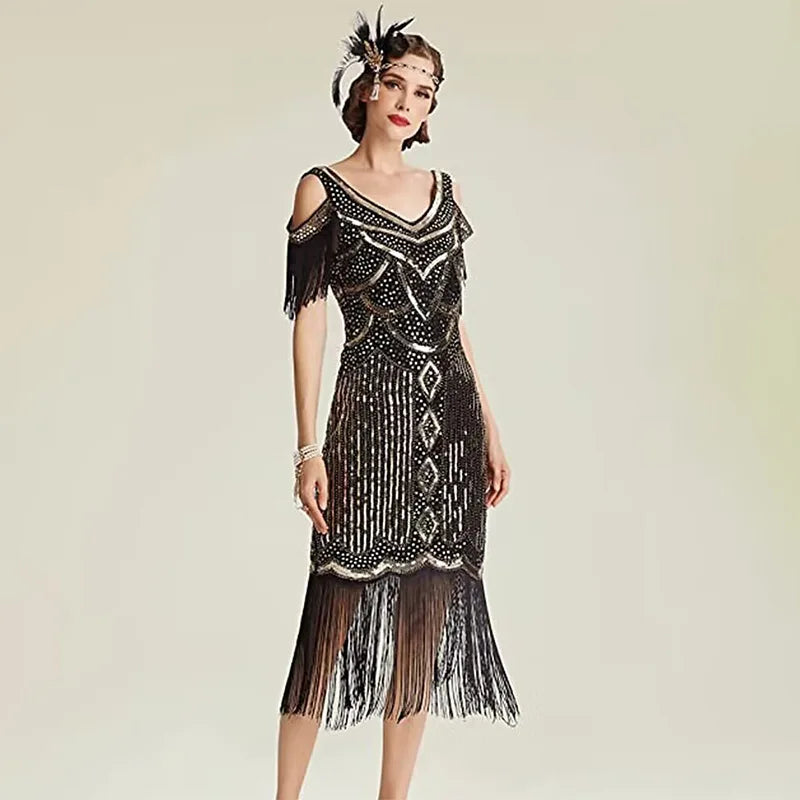 Robe Flapper Charleston chic