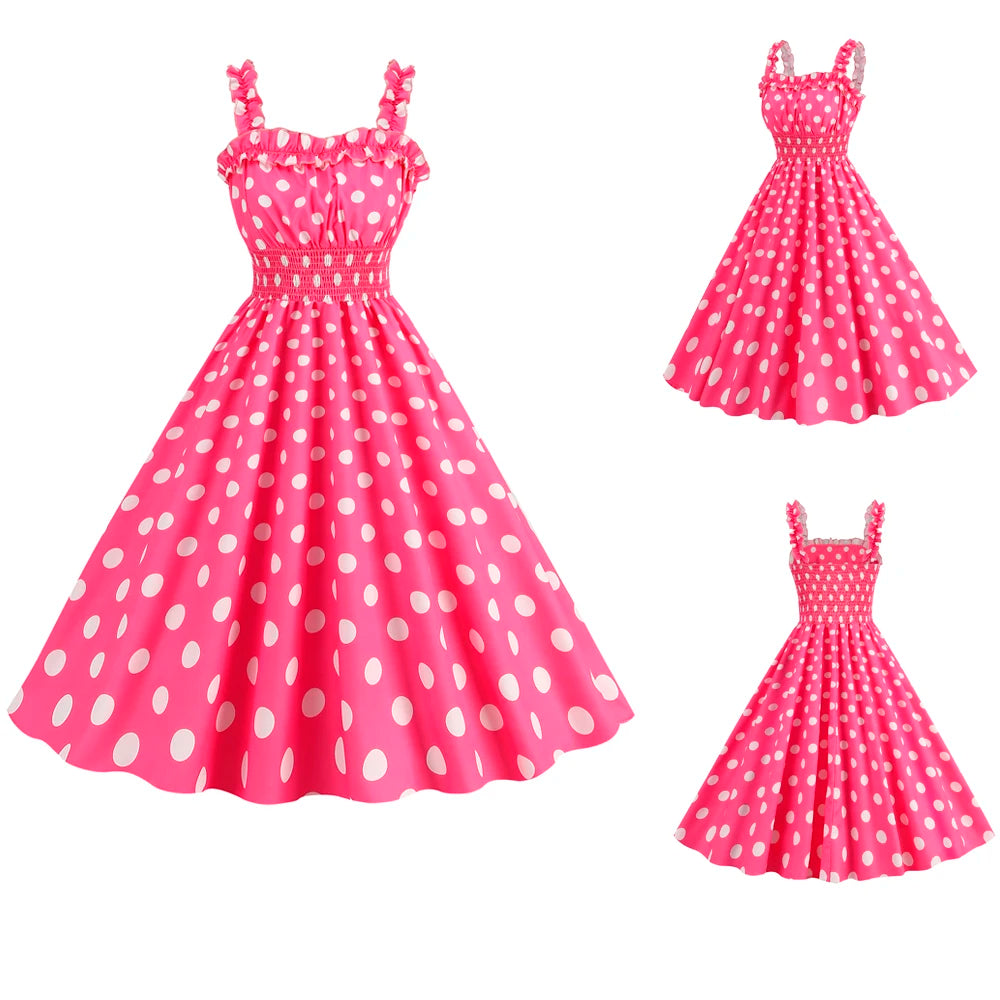 Robe Pin-Up - Rockabilly Flamboyante Rose