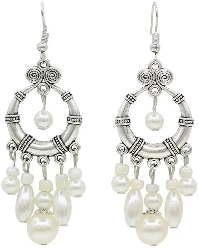 Robe Charleston Femme boucles d'oreilles