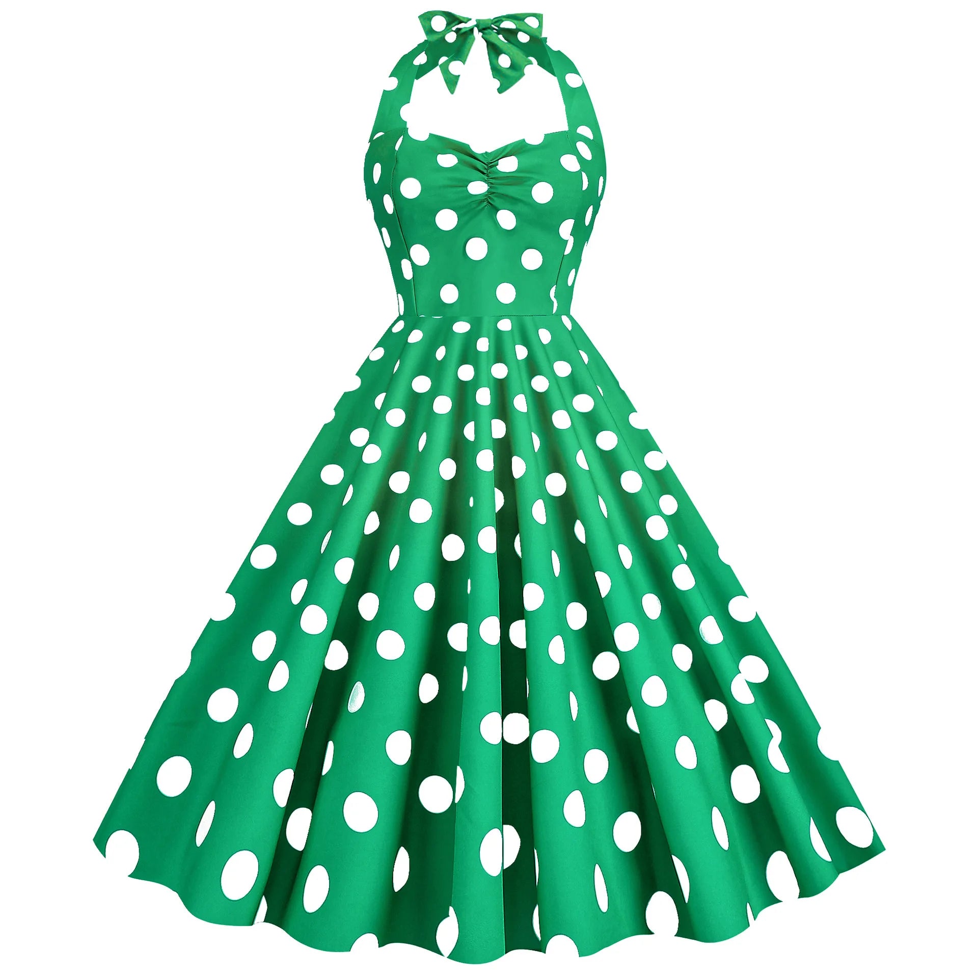 Robe Pin-Up Classique Année 50 Vert